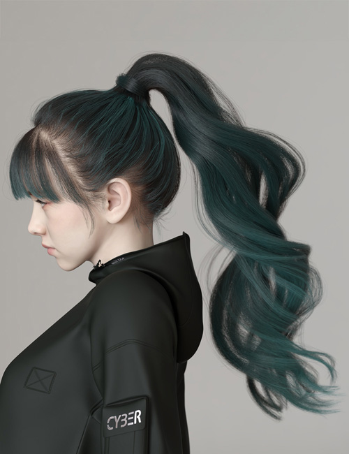 dForce Princess Series Cyberpunk Ponytail