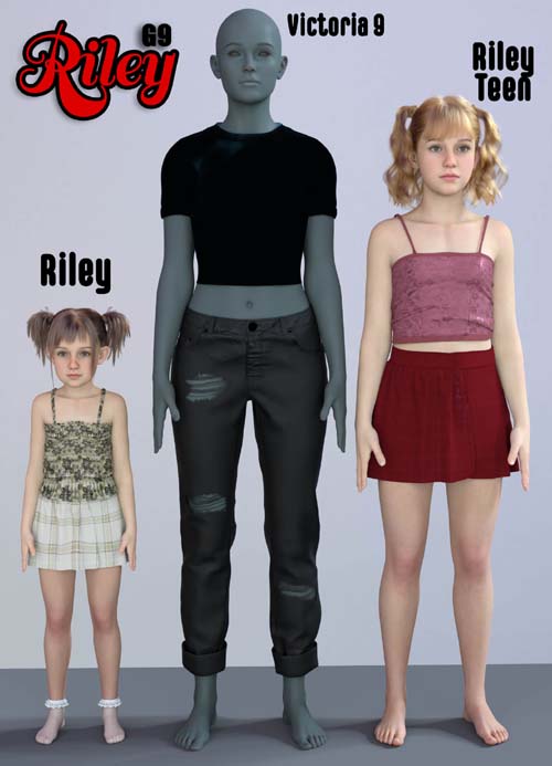 BG3D Riley for Genesis 9