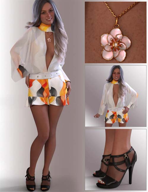 dForce Elivette Outfit for Genesis 9 Feminine