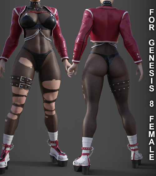 Baddie Outfit for Genesis 8 Female