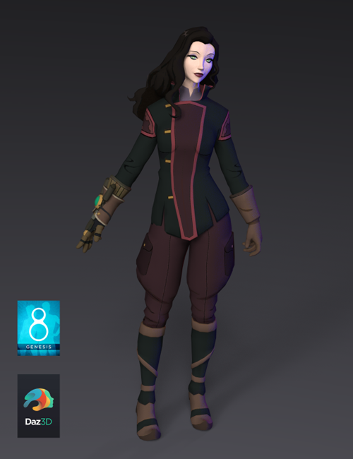 Avatar Realms Collide Asami For Genesis 8 Female.