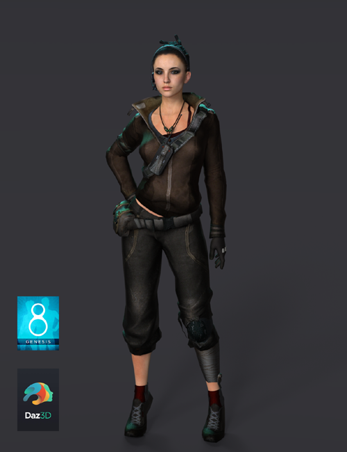 Jade Aldemir Dying Light for Genesis 8 Female