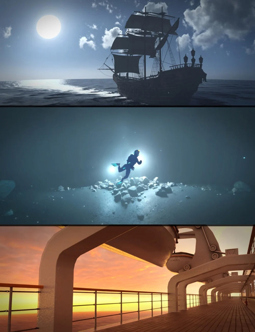 Iray Ocean Scenes