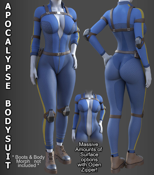 Apocalypse Bodysuit for Genesis 8 Female