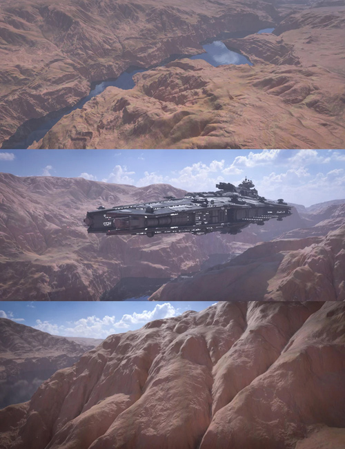  Aerial Canyon Scenery 