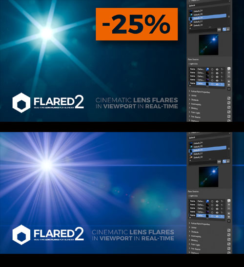Flared2 - Cinematic Lens Flares In Real-Time