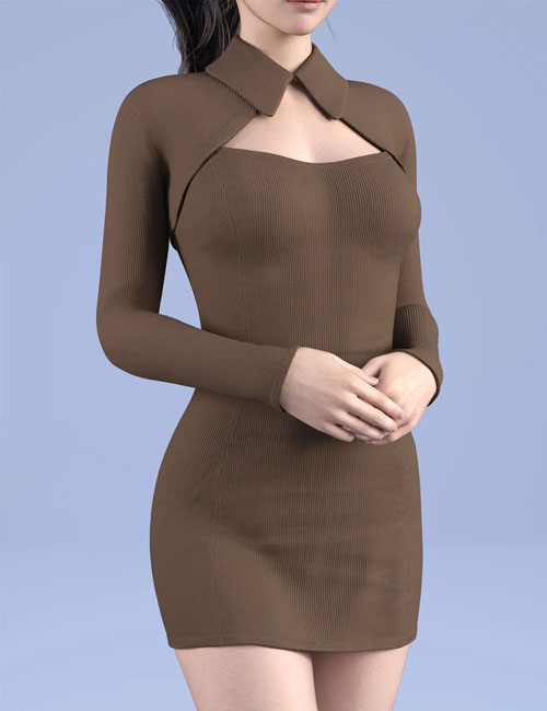  dForce HnC24 Bolero Mini Dress outfit for Genesis 9 