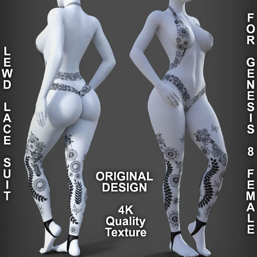 Lewd Lace Suit for Genesis 8 Female