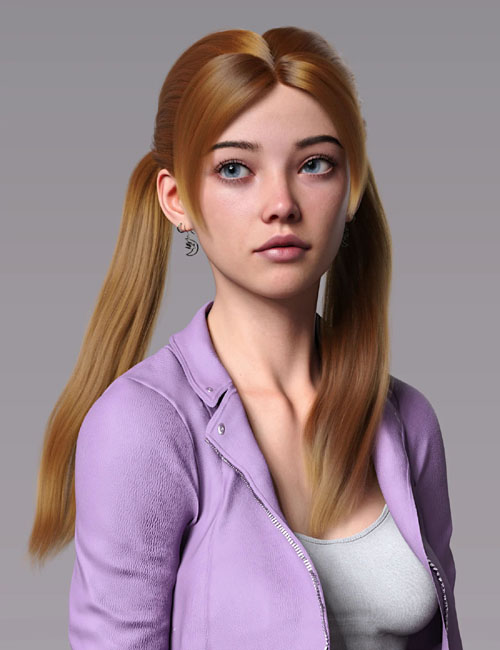dForce Nikol Pigtails for Genesis 9