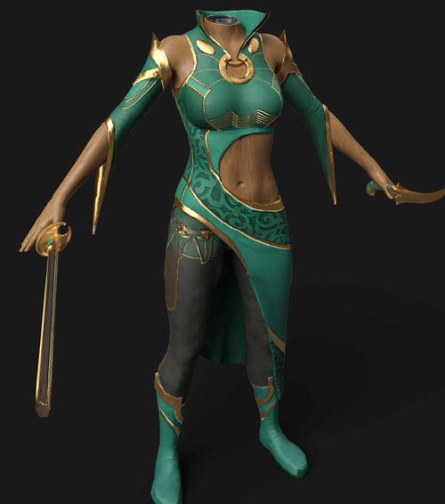 dforce Talia Al Ghul Outfit G8F