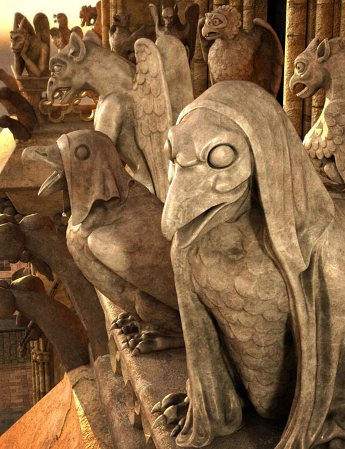 Gargoyles of Notre Dame - Set 1: Northwest Tower