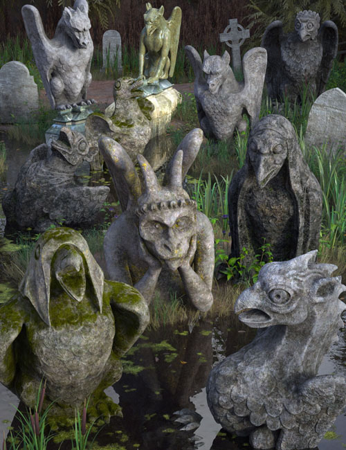 Old Stone for Gargoyles of Notre Dame Set 1