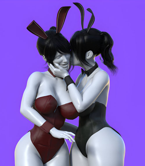Sexy Bunny Outfit for Genesis 8 Female