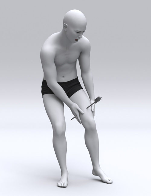  Animation of Injured for Genesis 9, 8 and 8.1