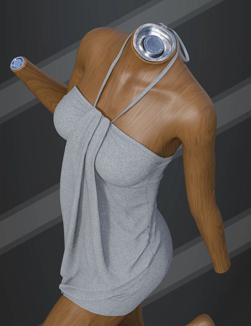 dForce SU Fashion Halter Dress for Genesis 9, 8.1, and 8 Female