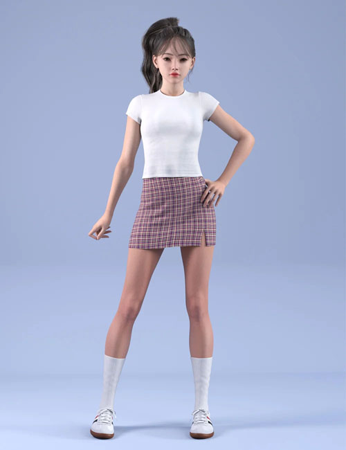  dForce HnC24 Miniskirt Outfits for Genesis 9 