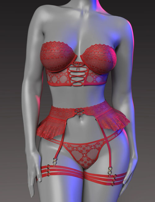  InStyle - X-Fashion Adorable Flower Lingerie Texture Add-On 