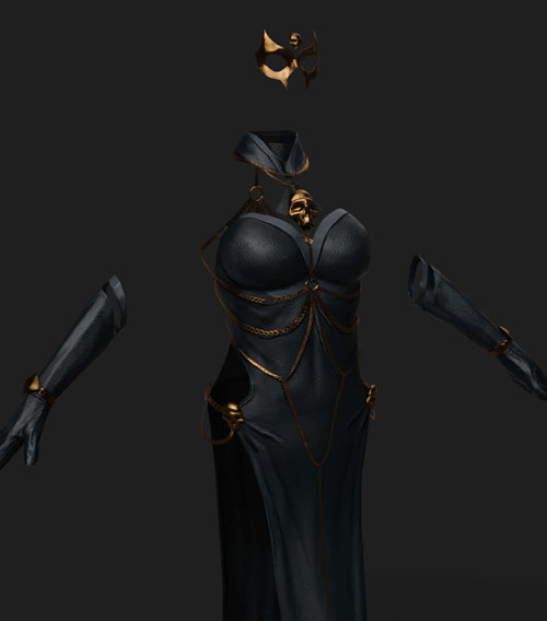 dForce Mystique Hellfire Gala Dress G8F