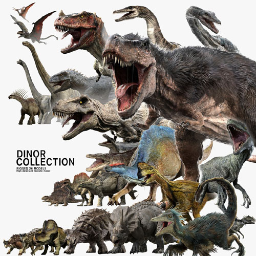 Dinosaur Collection3 Rigged