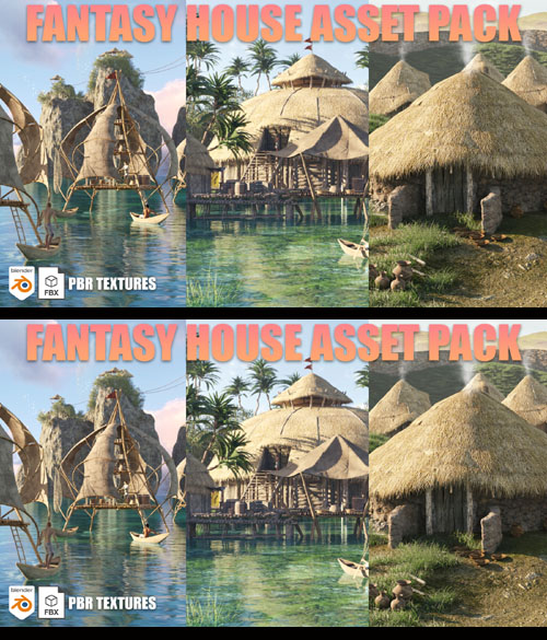 Fantasy House 3D Asset Pack