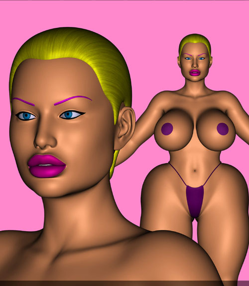 Lorena Head and Body Morphs in Two Halves for G8F