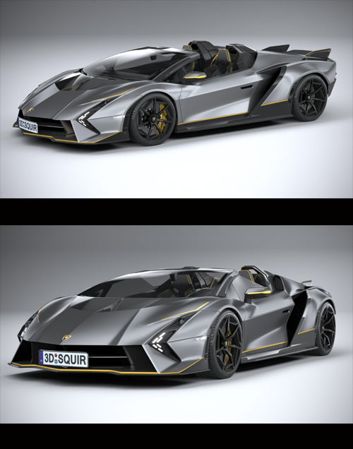 Lamborghini Autentica 2023 3D Model