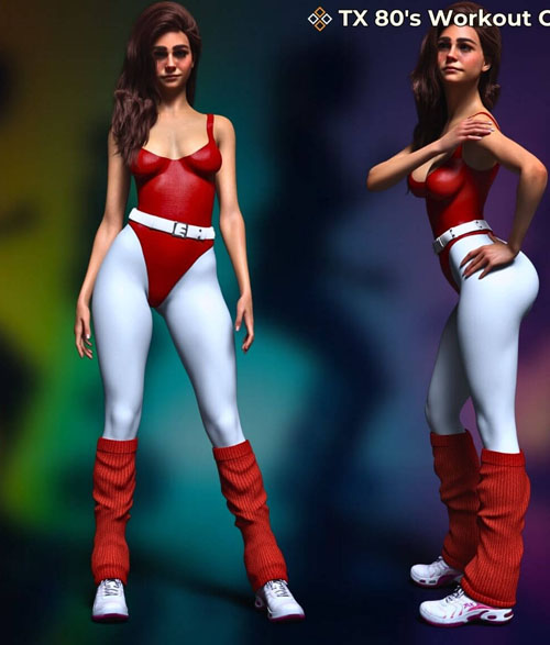 TX 80'S Workout Outfit PREMIUM PACK
