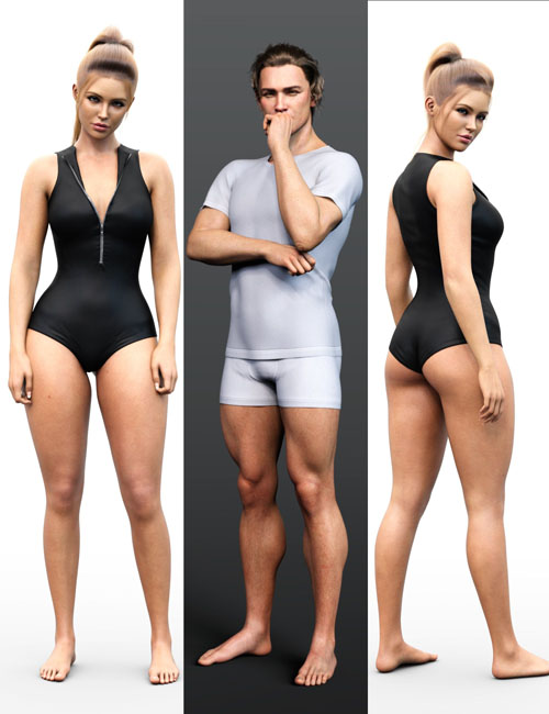 Z Unisex Standing Pose Mega Set for Genesis 9 and 8 Male and Female
