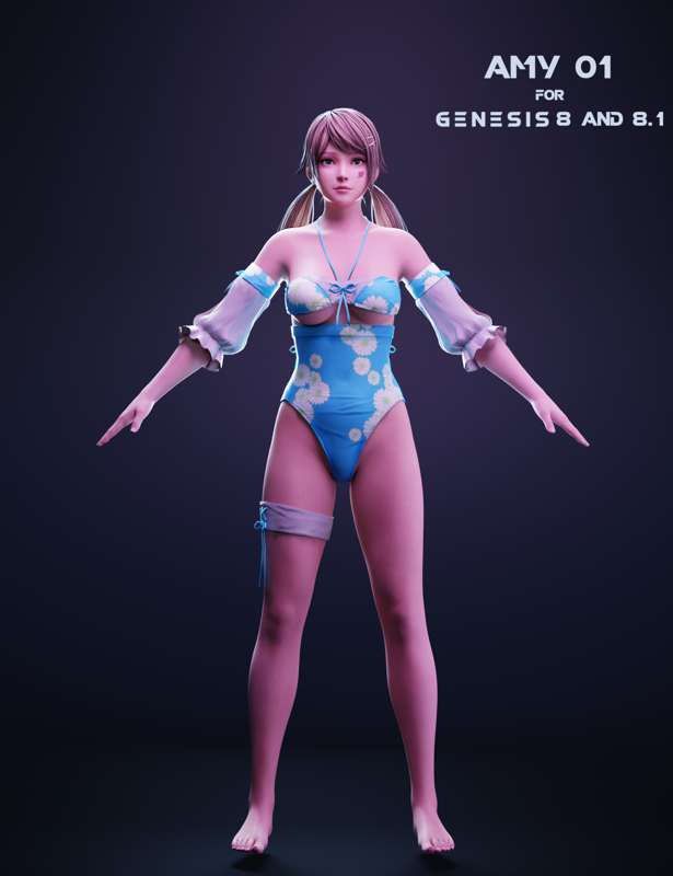 Amy 01 For Genesis 8 and 8.1 Female