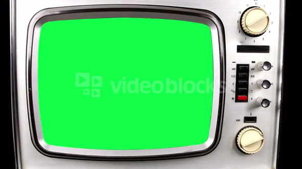 Green Screen Old TV