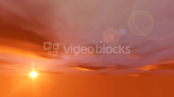 A guiding star in an orange dawn (Loop)