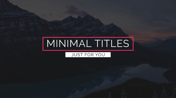 50 Minimal Titles