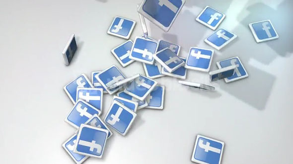 Dropping Facebook Icon Tiles