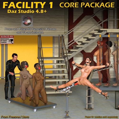 Facility 1 Core Package For DazStudio 4.8+