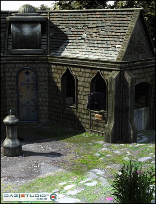 Medieval Village: The Stable [ Iray UPDATE ]