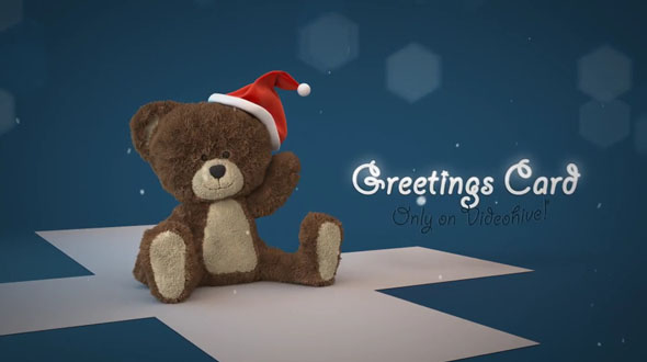 Christmas Teddy Bear Greetings