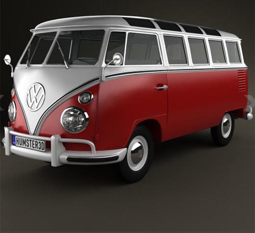Volkswagen Transporter T1 1950 3D model