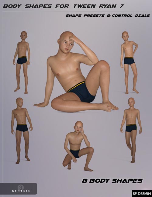 Body Shapes for Tween Ryan 7 - Merchant Resource