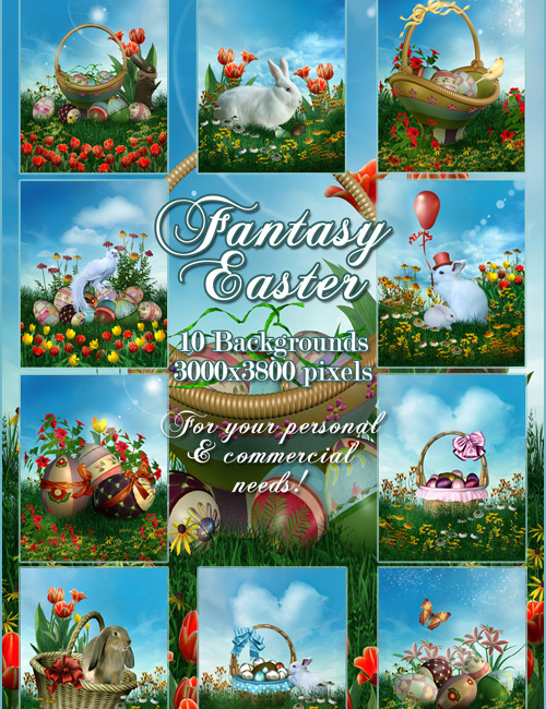 Fantasy Easter Backgrounds