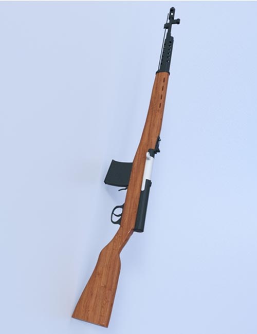 Russian SVT-40 Rifle Model Poser Format