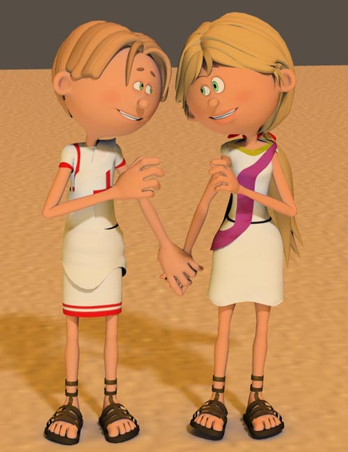 3DToons Roman Clothes for Toon Generation