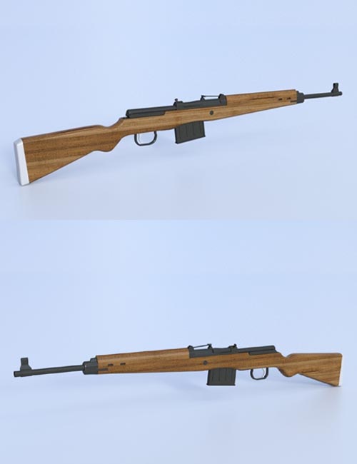 German Gewehr 43 Rifle Model Poser Format