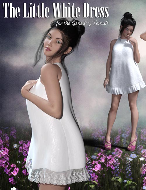 The Little White Dress (converted from G3F) for Genesis 8 Females