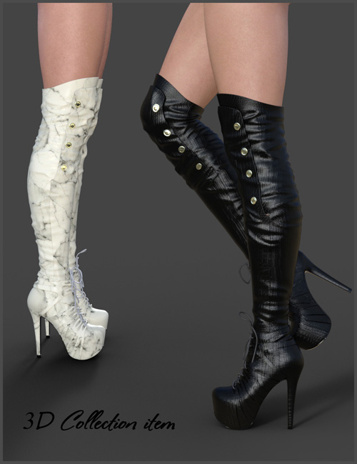 Catharina High Boots for Genesis 3 Females