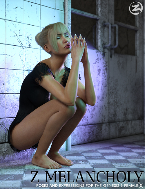 Z Melancholy Poses And Expressions For The Genesis 3 Female S Best Daz3d Poses Download Site