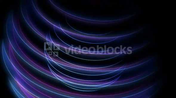 Spinning purple and white line