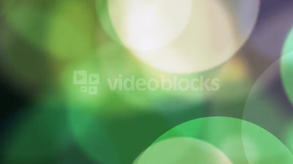 Blurred Green Circles