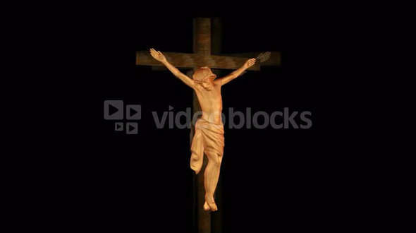 Spinning cross of Jesus