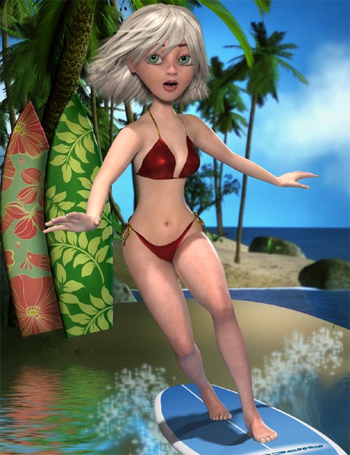 Maisie - Weight Mapped Toon Female for Poser