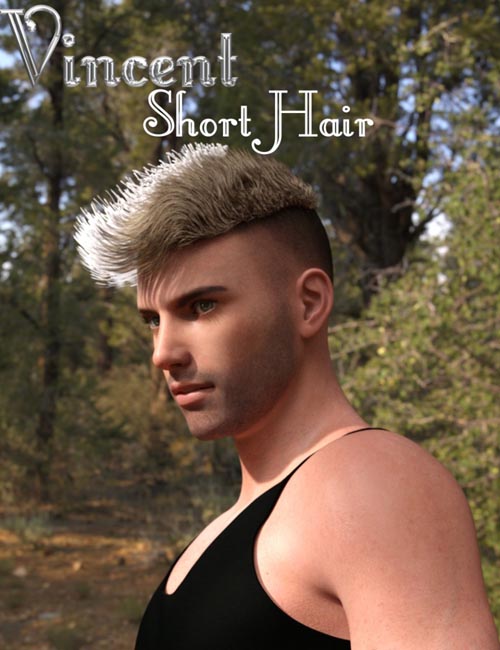 Vincent Short Hair for Genesis 3 Male(s)